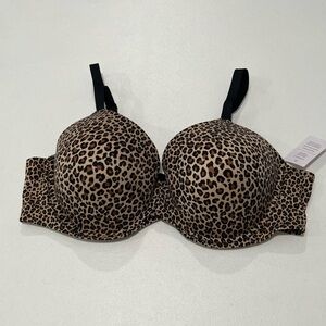 Auden Leopard Animal Print Bra Full
Coverage Underwire 44 C Super Star NWOT